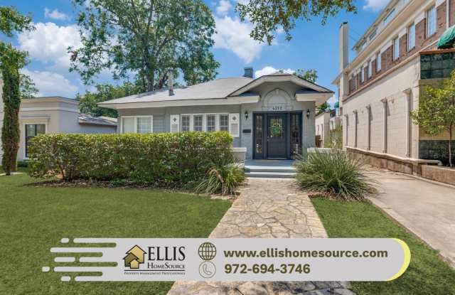 Rare  Classic Oak Lawn House | Great Location | Huge Backyard - 4312 Avondale Avenue, Dallas, TX 75219