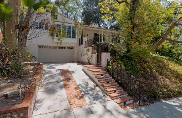 Private Los Feliz Retreat with In-Ground Spa, Terraced Grounds & Attached Garage Gallery 3