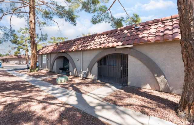 Two-bedroom, one bath single story townhouse featuring an open layout and in-unit washer and dryer! photos photos