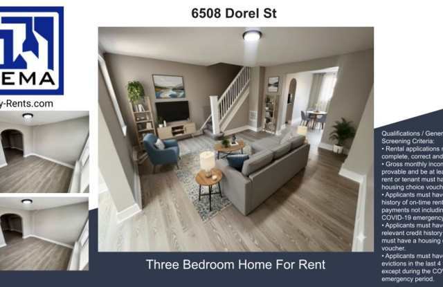 Recently Renovated 3 Bedroom Townhome with 1.5 Baths in Elmwood Park - 6508 Dorel Street, Philadelphia, PA 19142