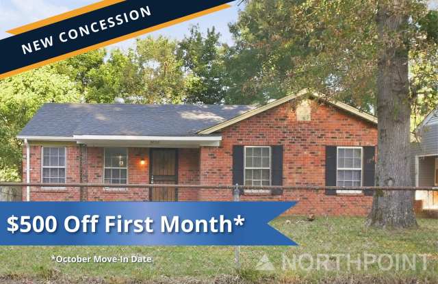** $500 OFF FIRST FULL MONTH ** 4-Bedroom, 1.5 Bath Single Family for Rent in Memphis, TN | Attached Garage & Modern Kitchen Gallery 1