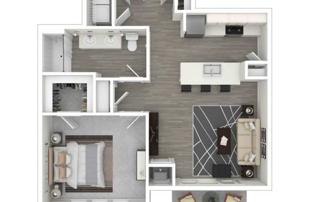 One Bedroom Luxury Apartment (Elevator Building) Gallery 4