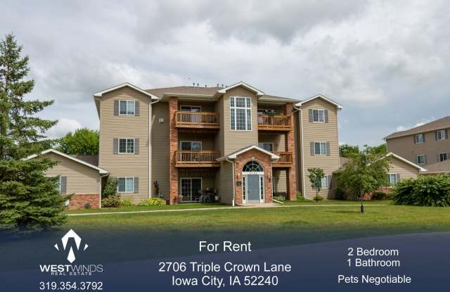 $1,195 | 2 Bedroom, 1 Bathroom Condo | Pet Friendly* | Available for August 1st, 2025 Move In! - 2706 Triple Crown Lane, Iowa City, IA 52240