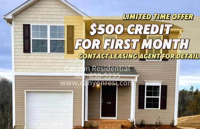 BRAND NEW single family house!3bedrooms - 706 Quail Lane, Lexington, NC 27292