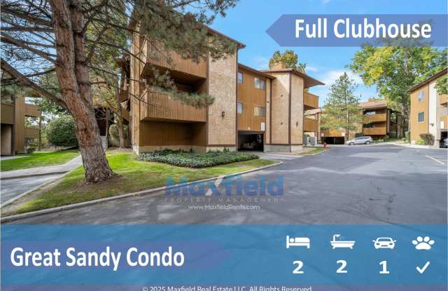TOP LEVEL CONDO - 2BD 2 BA - NEW PAINT! - 9154 South Jefferson Place, Sandy, UT 84070