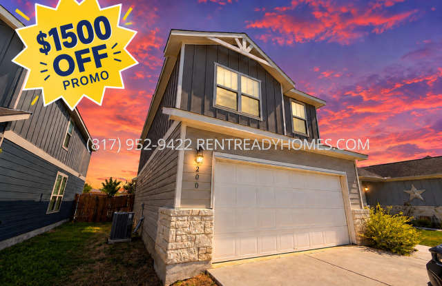 200 Black Alder St - 3 Bedroom Rental Home in Georgetown, TX with Large Garage, Fenced Backyard and Covered Patio Gallery 1