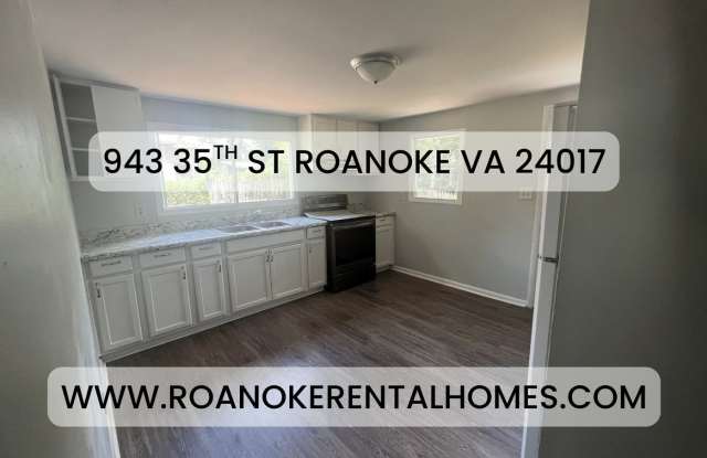 943 35th St Roanoke, VA 24013  3bed/1bath $1295 Gallery 4
