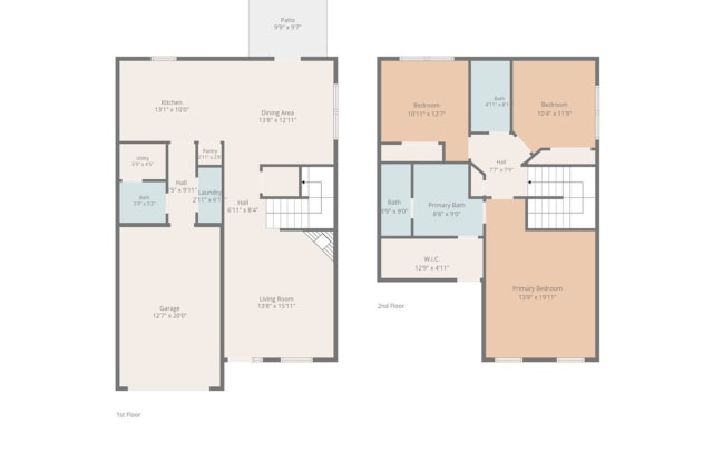 End-Unit Townhome with Open Backyard in The Orchards Gallery 4