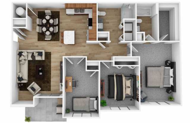 3-bedroom home, balcony facing pool side! photos photos