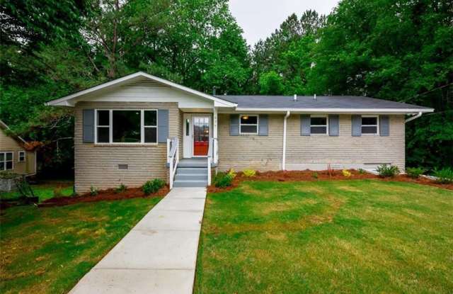 Updated Remodeled Brick Ranch with Full Finished Basement ! - 677 Plainville Drive Southwest, Atlanta, GA 30331