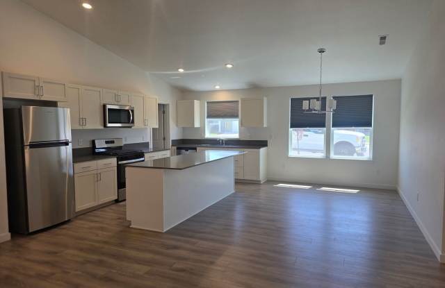 Beautiful, light-filled 3-bedroom, 2-bath home with an open-concept design and attached 2-car garage. This inviting home offers bright living spaces, a functional layout, and plenty of room to live, work, and entertain photos photos