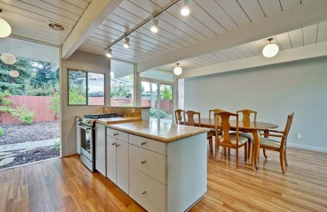 Updated 4 bed 2 bath Atrium Eichler in Palo Alto! - 3341 Greer Road, Palo Alto, CA 94303