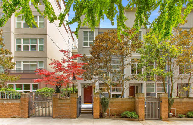 Fantastic 2 Bedroom+Den Townhome in Old Bellevue w/2 Secured Parking Spaces  Central A/C!! - 10042 Main Street, Bellevue, WA 98004