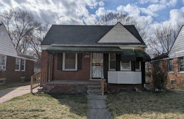 8625 Artesian St is a 3-bedroom brick bungalow for rent in Detroit's Warrendale neighborhood for $1,200/month — Section 8 and Housing Choice Vouchers welcome, minutes from Cody High School in 48228. Gallery 1