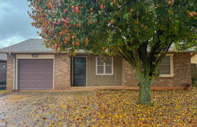 Mustang Schools – 3 Bedroom Home with Garage - 733 West Perry Drive, Mustang, OK 73064