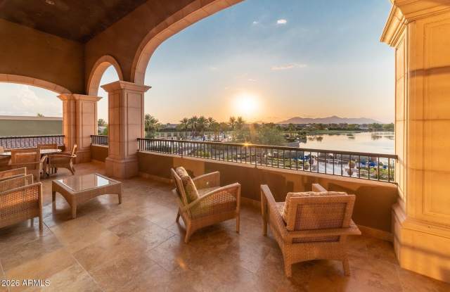 2BR/2BA + Den Maricopa Waterfront Home with Lake View, Greenbelt & 2-Car Garage — $1,900/mo Gallery 1