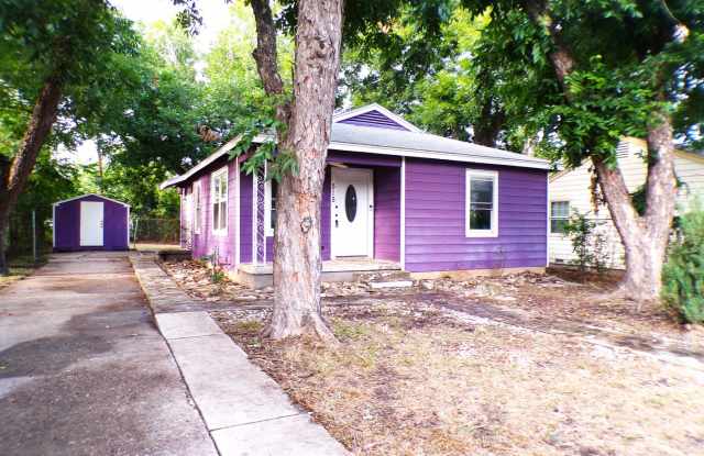 Available NOW!!!! Wonderful 2 bedroom, 1 bath home with a fenced yard and storage building. photos photos