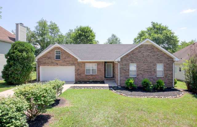 Stunning Brick Front Home With Fireplace And Hardwood Flooring In Sango Area - 3140 Arrow Lane, Clarksville, TN 37043
