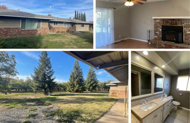 Incredible 3bd/2ba house surrounded by working orchards! Available now! - 2938 Grape Way, Butte County, CA 95973