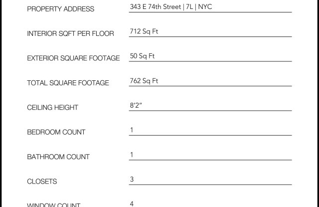 343 East 74th Street - 343 East 74th Street, New York City, NY 10021