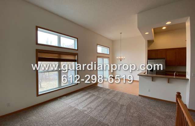 Townhouse Available October 1, High Ceilings, Open Floor Plan, Lower Family Room w/Fireplace, Balcony Gallery 1