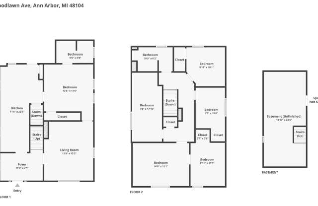 4-Bedroom Near U-M with Bonus Room | Big Yard & Front Porch | On-site Laundry photos photos