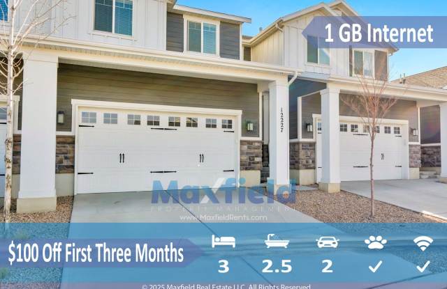 Townhouse Draper - 3 BD 2.5 BA 2 GA - 2250 Square Feet - New Carpet photos photos