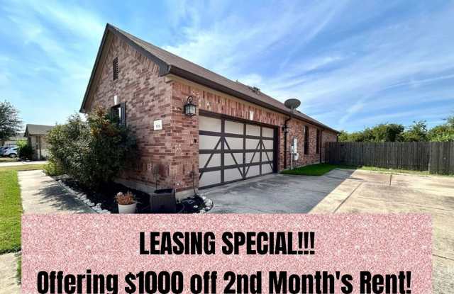 LEASING SPECIAL- $1000 OFF 2ND MONTH'S RENT - 505 Willow Walk Drive, Pflugerville, TX 78660 LEASING SPECIAL- $1000 OFF 2ND MONTH'S RENT - 505 Willow Walk Drive, Pflugerville, TX 78660
