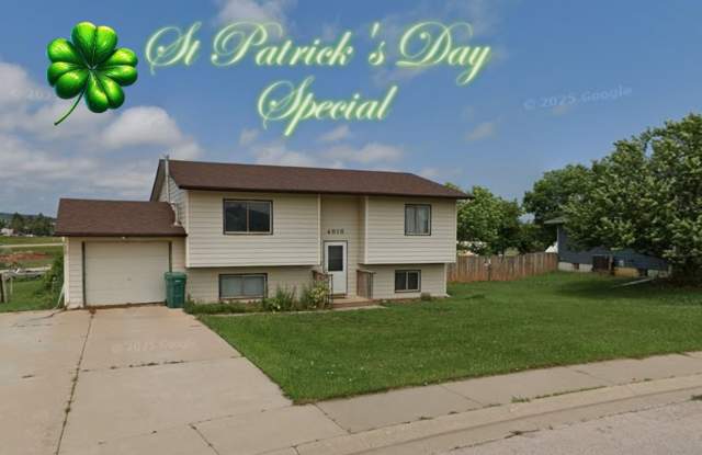 ~Applications Pending~ * St. Patrick’s Day 4‑3‑2‑1 Special! * 4 Bedroom, 2 Bath Home for Rent in Black Hawk SD - 4916 Saratoga Drive, Blackhawk, SD 57718