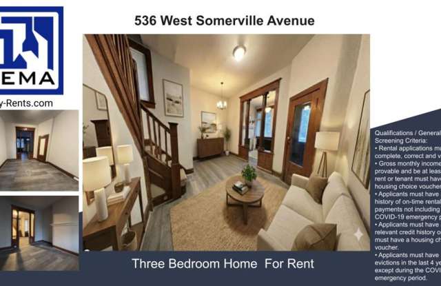 Beautiful 3-BR Philly Home: Timeless Woodwork  Modern Style photos photos