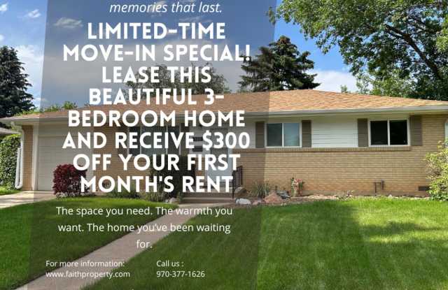 $300 OFF FIRST MONTH | Beautifully Renovated 3BR in Midtown Fort Collins Gallery 1