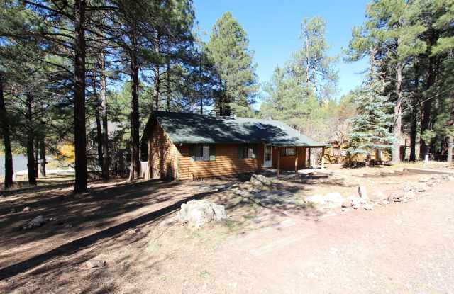 3 Bed, 2 Bath Cabin Home with Fenced Backyard  Balcony | Kachina Village - 3122 Owl Place, Kachina Village, AZ 86005