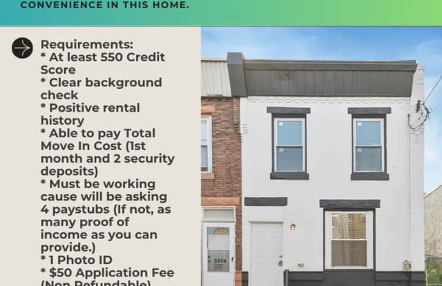 2412 South Franklin Street - 2412 South Franklin Street, Philadelphia, PA 19148 2412 South Franklin Street - 2412 South Franklin Street, Philadelphia, PA 19148