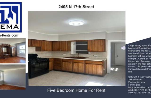 2405 N 17Th st  5BR house 3 Bath  ONLY voucher with PHA photos photos