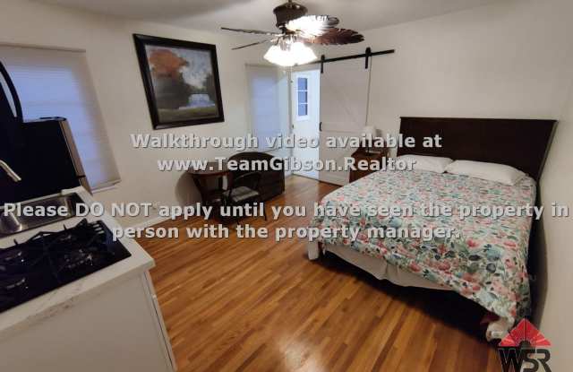 Furnished Studio Apartment Back House - 4601 Merrill Avenue, Riverside, CA 92506