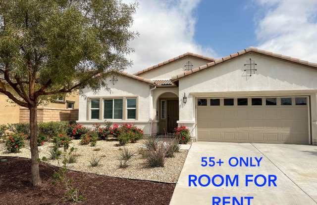 * RARE OPPORTUNITY * SENIOR (55+) ROOM FOR RENT IN PRISTINE GATED COMMUNITY IN MENIFEE! - 26318 Desert Rose Lane, Menifee, CA 92586