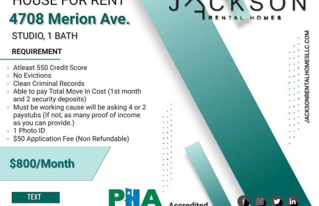 4709 Merion Avenue - 4709 Merion Avenue, Philadelphia, PA 19131