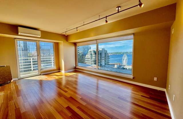 $500 OFF FIRST MONTH'S RENT!!!! Views of Puget Sound and iconic great wheel. Renovated condo in highly desirable Newmark Towers. Gallery 3