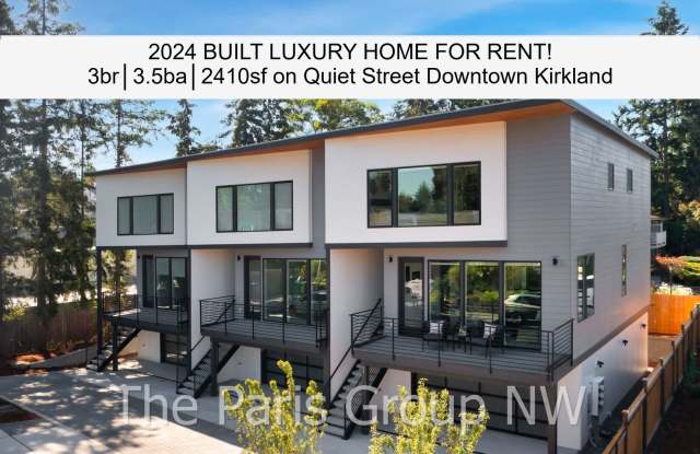 Stunning 2024 Built Downtown Kirkland Luxe Home for Rent! 3br/3.5ba/2410sf photos photos