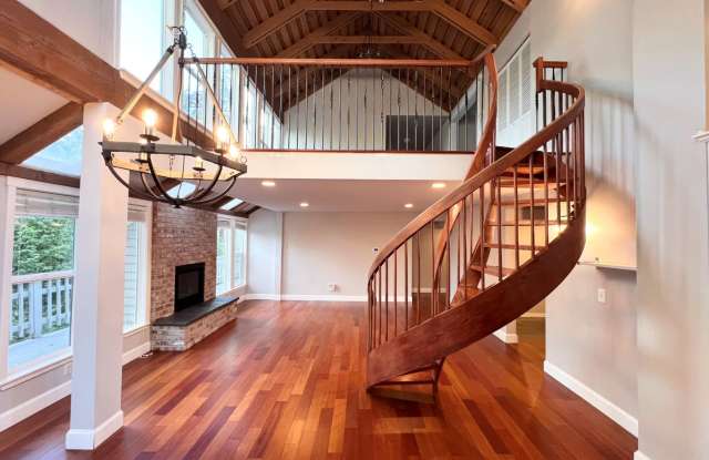 Unique Bellevue Home with Vaulted Wood Ceilings & Sports Park Views photos photos