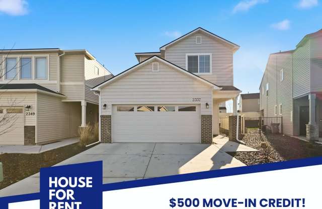 Pet-Friendly 4-Bedroom Home in Moxie Ridge with Fenced Yard, Near Trails  Downtown Boise | $500 Off the First Month’s Rent! - 2337 East Danzee Drive, Boise, ID 83716