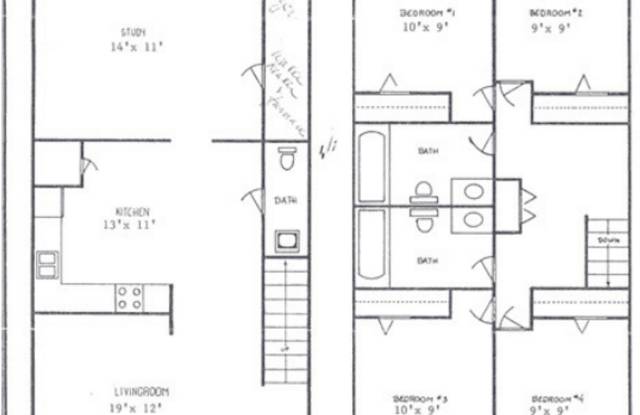 4 bedroom 2.5 bathroom Townhouse Gallery 4