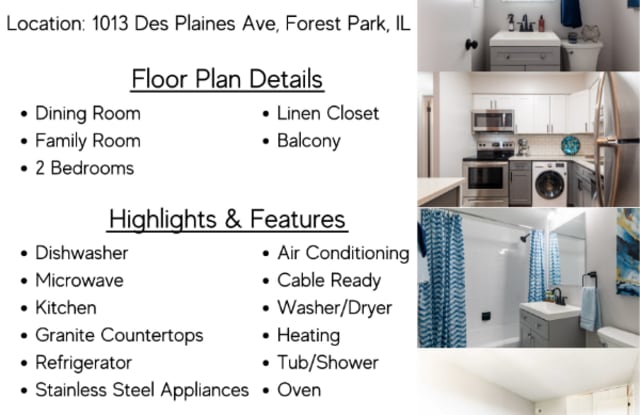1013 Des Plaines Avenue - 1013 Des Plaines Avenue, Forest Park, IL 60130