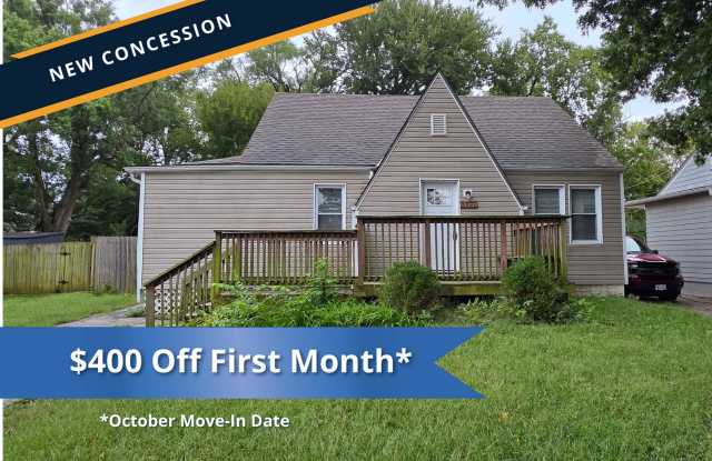 $400 OFF First Month!  3-Bedroom, 1.5 Bath Single Family for Rent in Raytown, MO | Attached Garage & Modern Kitchen Gallery 1