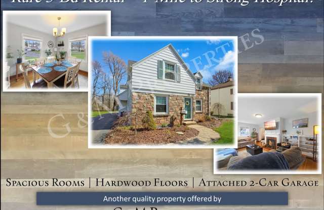 Rare 3-Bedroom Home Rental - just 1-Mile from Strong / Highland Hospitals! photos photos