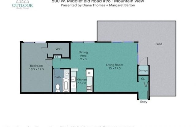 500 W. Middlefiel Road, Ap 96 - 500 W Middlefield Rd, Mountain View, CA 94043