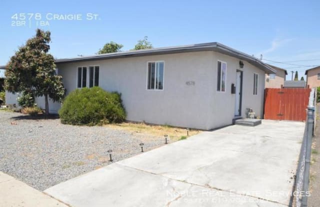 4578 Craigie St. - 4578 Craigie Street, San Diego, CA 92102