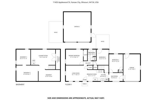 2-Bedroom, 1 Bath Single Family for Rent in Kansas City, MO | Attached Garage & Modern Kitchen Gallery 3
