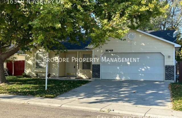4 bedroom, 2 bath. Experience Versatile Living in this Spacious Nampa Residence! Available now! - 16349 North Asbury Drive, Nampa, ID 83651 4 bedroom, 2 bath. Experience Versatile Living in this Spacious Nampa Residence! Available now! - 16349 North Asbury Drive, Nampa, ID 83651