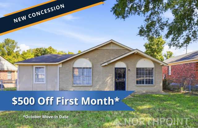 $500 Off First Month! 3-Bedroom, 1 Bath Single Family for Rent in Memphis, Tn |  Modern Kitchen Gallery 1